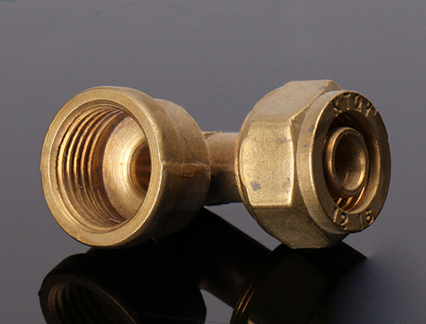 Female Brass Elbow for PEX-AL-PEX PIPES